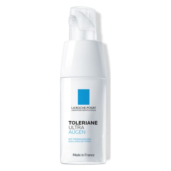 Flasche mit Pumpverschluss für La Roche-Posay Toleriane Ultra Augen, Pflege für empfindliche Augenpartie.