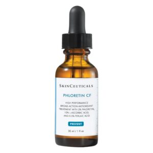 Braune Glasflasche mit Pipette, enthält Hautpflege-Antioxidans Phloretin CF von SkinCeuticals, 30 ml.