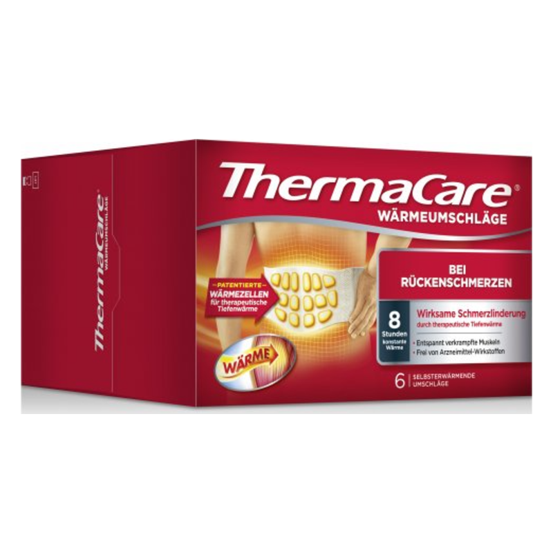 Thermacare Wärmumschläge für Rückenschmerzen, 8 Stunden zur Schmerzlinderung mit patentierten Wärmezelldesign.